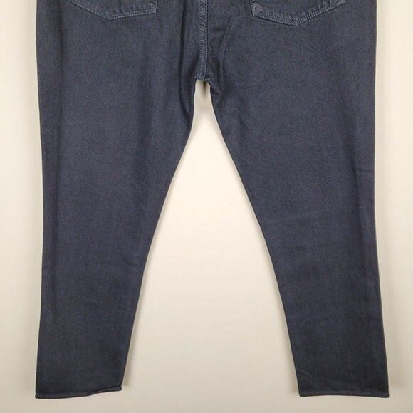 Parker Smith Black Straight Leg Crop Jeans Gingham Patch Black Size 29 - Picture 7 of 12